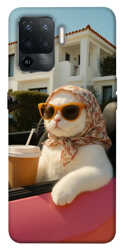 Чохол на Oppo Reno 5 Lite Stylish Cat Cruise фото 1 з 1