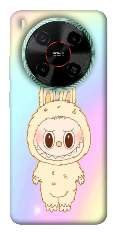 Чохол на ZTE Nubia V70 Max Fluffy Rainbow Labubu фото 1 з 1