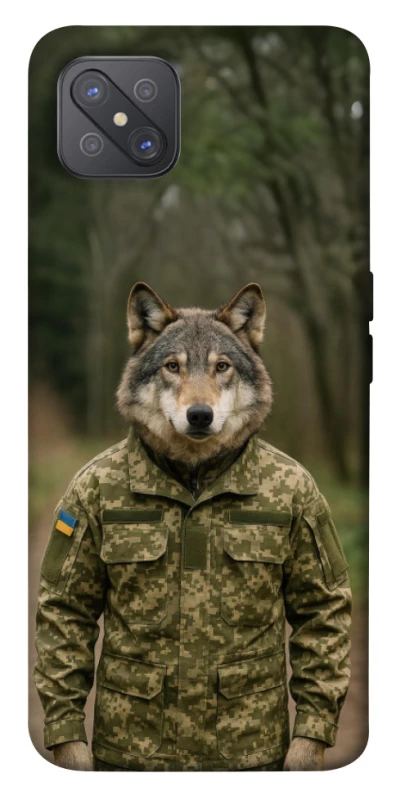 Чохол на Oppo A92s Вовк захисник фото 1 з 1