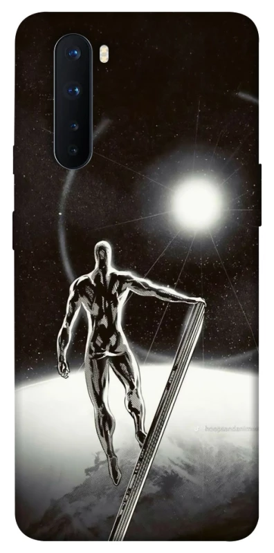 Чохол на OnePlus Nord Срібний серфер фото 1 з 1