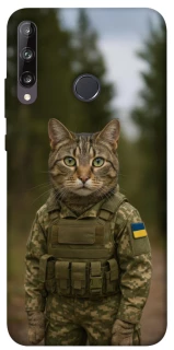 Чехол на Huawei P40 Lite E Кот защитник фото 1 из 1