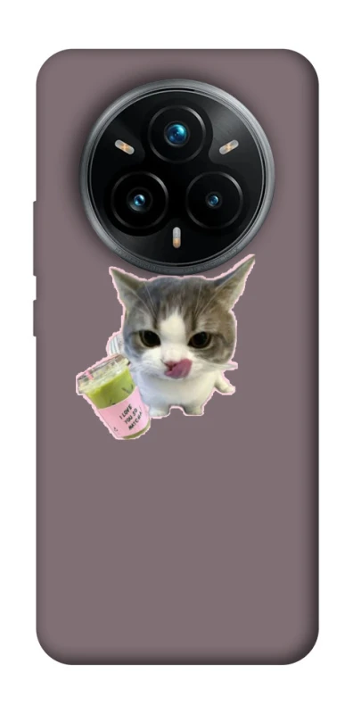 Чехол на Realme 14 Pro cat matcha фото 1 из 1
