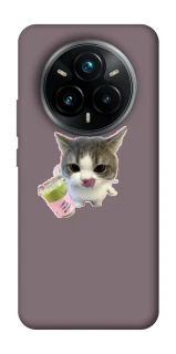 Чехол на Realme 14 Pro cat matcha фото 1 из 1