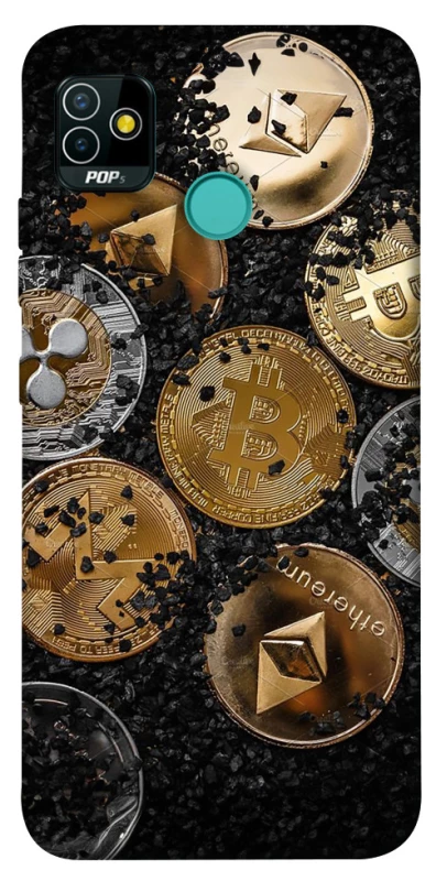 Чохол на TECNO POP 5 Many coins v2 фото 1 з 1