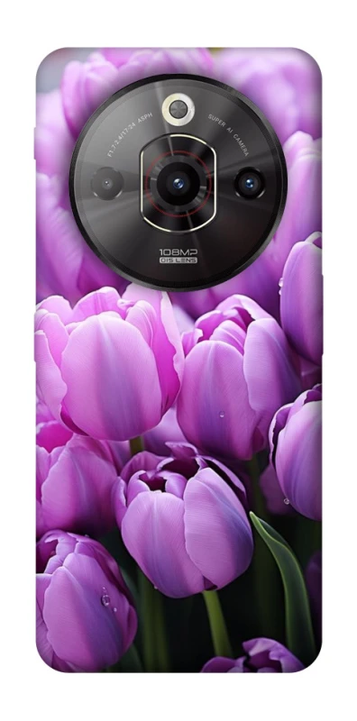 Чехол на ZTE Nubia Focus Pro Фиолетовые тюльпаны фото 1 из 1