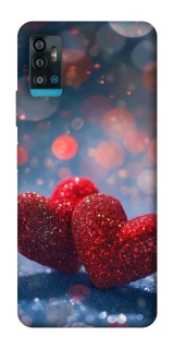 Чехол на ZTE Blade A71 Red hearts фото 1 из 1