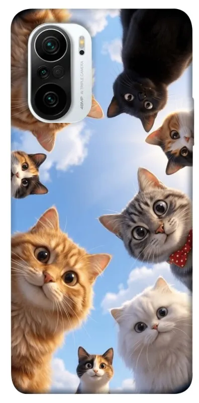 Чехол на Xiaomi Redmi K40 / K40 Pro / K40 Pro+ / Poco F3 Cats фото 1 из 1
