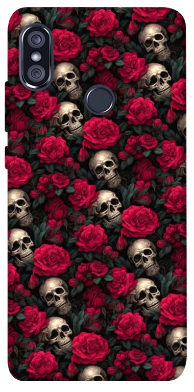 Чохол на Xiaomi Redmi Note 5 Pro / Note 5 (AI Dual Camera) Черепа та рози фото 1 з 1