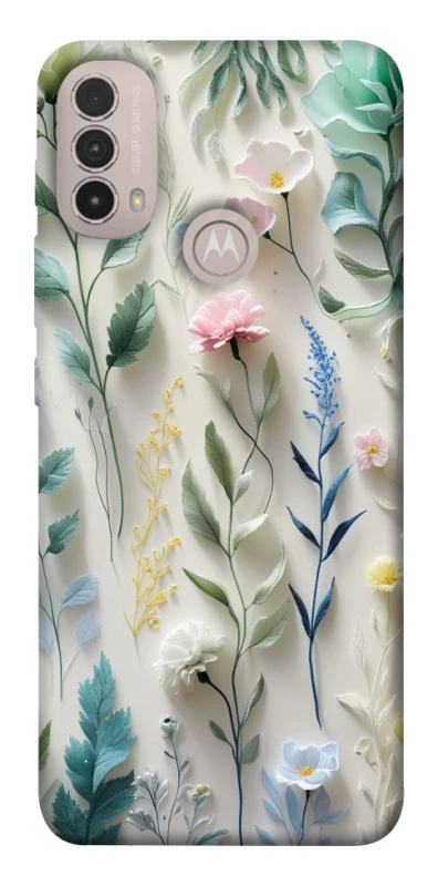 Чохол на Motorola Moto E40 Floral design ver.3 фото 1 з 1