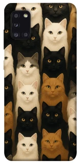 Чехол на Samsung Galaxy A31 Colorful Cat Collage фото 1 Чехол на Samsung Galaxy A31 Colorful Cat Collage фото 1 из 1