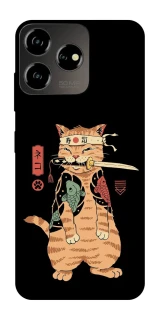 Чехол на ZTE Blade V50 Design 4G Кот-самурай фото 1 из 1
