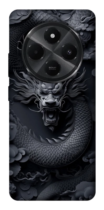 Чехол на Xiaomi Redmi A4 black dragon фото 1 из 1