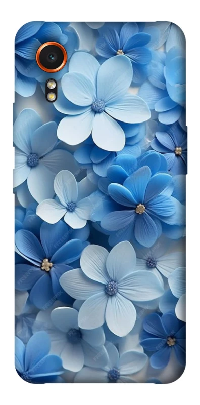 Чехол на Samsung Galaxy Xcover7 Синие цветы фото 1 из 1