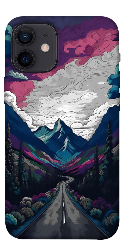 Чехол на Apple iPhone 12 mini (5.4") Нарисованные горы фото 1 из 1