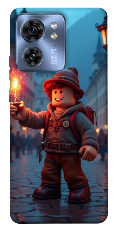Чохол на Motorola Edge 40 Roblox Fire Logo Blue Flames фото 1 з 1