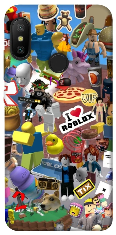 Чохол на Xiaomi Mi A2 Lite / Xiaomi Redmi 6 Pro Roblox collage ver.5 фото 1 з 1
