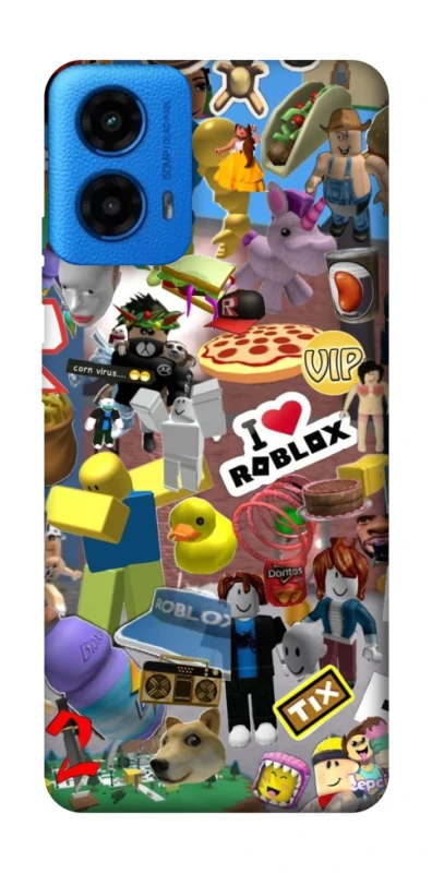 Чехол на Motorola Moto G45 Roblox collage ver.5 фото 1 из 1