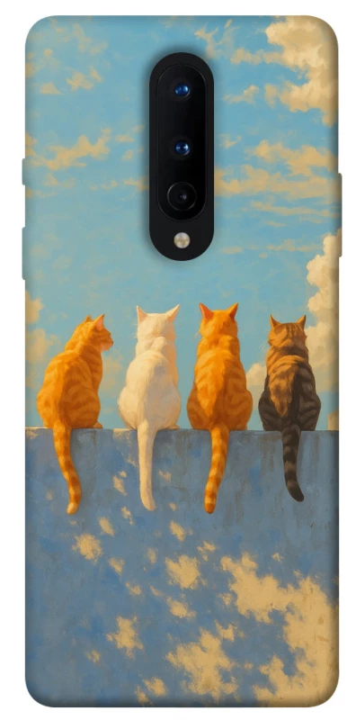 Чохол на OnePlus 8 cats on wall фото 1 з 1