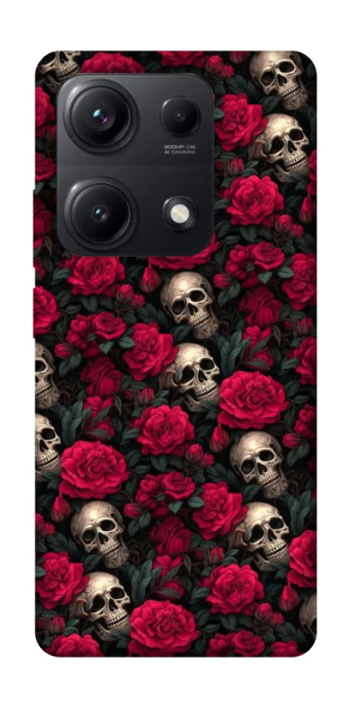 Чехол на Xiaomi Redmi Note 14S Черепа и розы фото 1 из 1