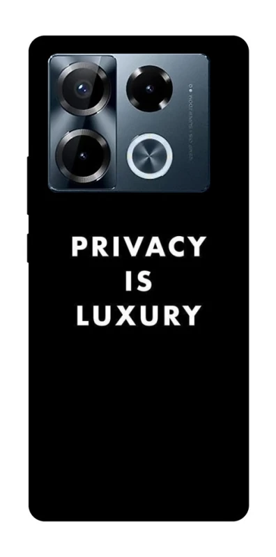Чохол на Infinix Note 40 Pro 4G Privacy is luxury фото 1 з 1