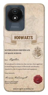 Чехол на Vivo Y02 The Hogwarts acceptance letter фото 1 из 1