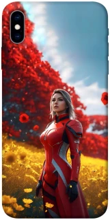 Чехол на Apple iPhone X (5.8") Cyber space girl ver.5 фото 1 из 1