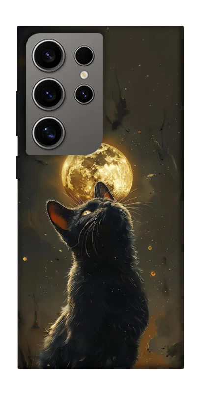 Чохол на Samsung Galaxy S24 Ultra Кіт під місяцем v2 фото 1 з 1