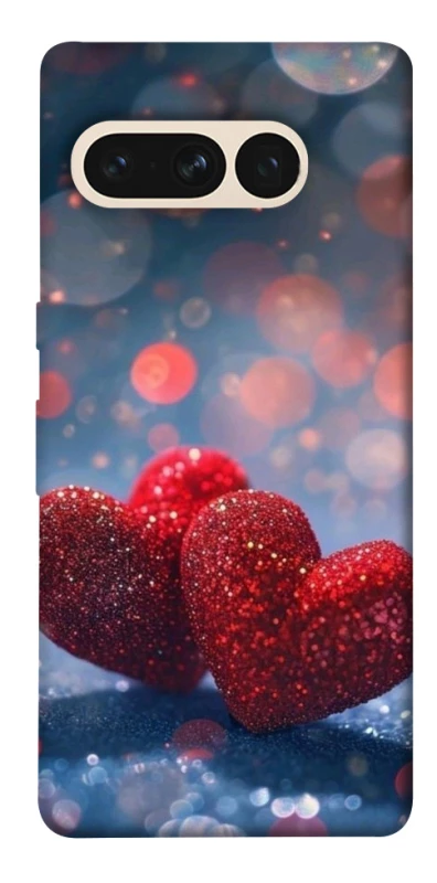 Чехол на Google Pixel 7 Pro Red hearts фото 1 из 1