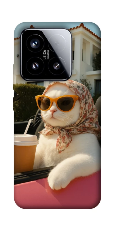 Чехол на Xiaomi 15 Stylish Cat Cruise фото 1 Чехол на Xiaomi 15 Stylish Cat Cruise фото 1 из 1