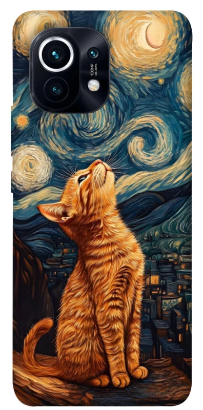 Чохол на Xiaomi Mi 11 van gogh cat фото 1 з 1