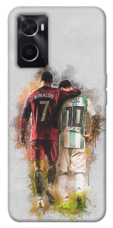 Чехол на Oppo A76 4G Ronaldo и Messi фото 1 из 1