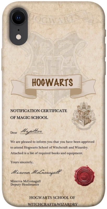 Чехол на Apple iPhone XR (6.1") The Hogwarts acceptance letter фото 1 из 1