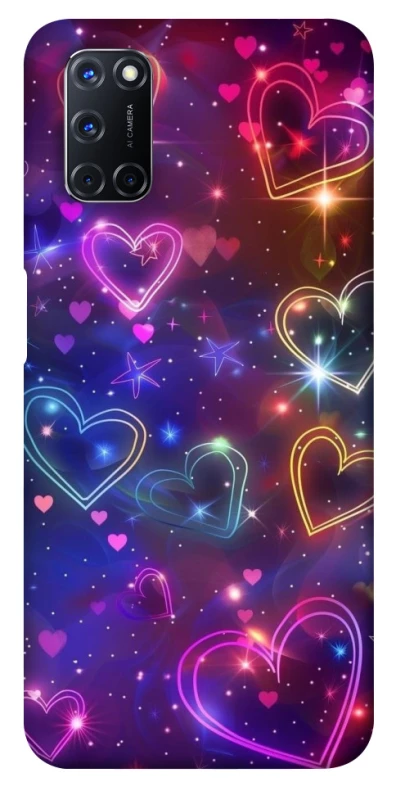 Чохол на Oppo A52 / A72 / A92 Drawn hearts фото 1 з 1