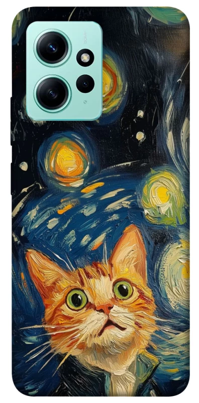 Чохол на Xiaomi Redmi Note 12 4G paint cat фото 1 з 1