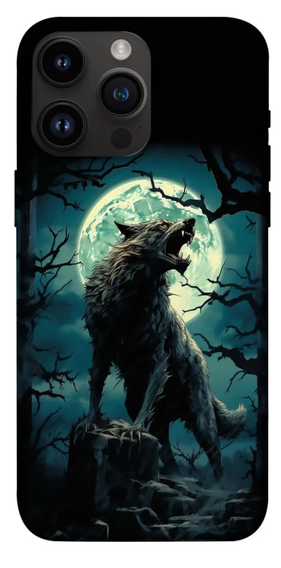 Чохол на Apple iPhone 14 Pro Max (6.7") Вовк під місяцем фото 1 з 1