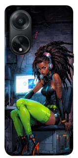 Чехол на Oppo A58 4G Cyber girl фото 1 из 1