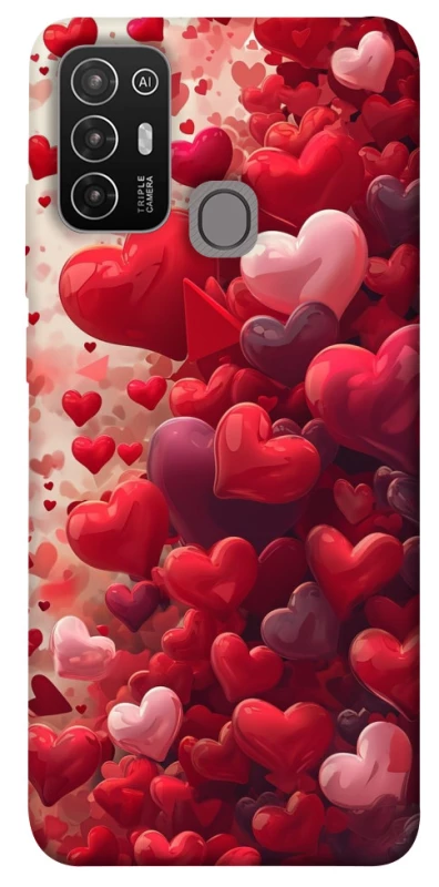 Чохол на ZTE Blade A52 Many hearts фото 1 з 1