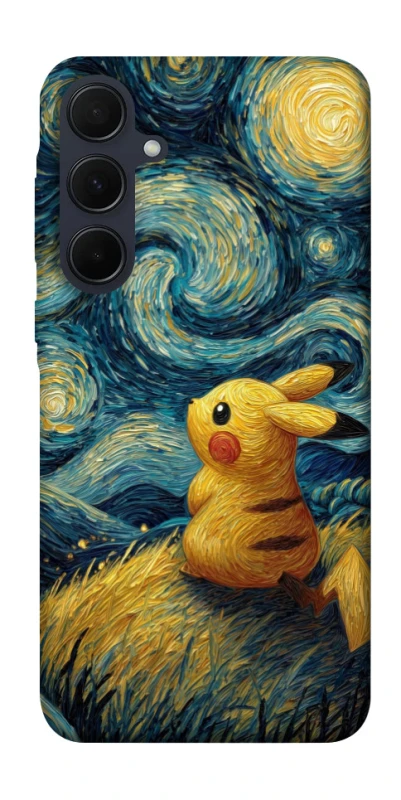 Чохол на Samsung Galaxy A55 Pikachu and Van Gogh фото 1 з 1