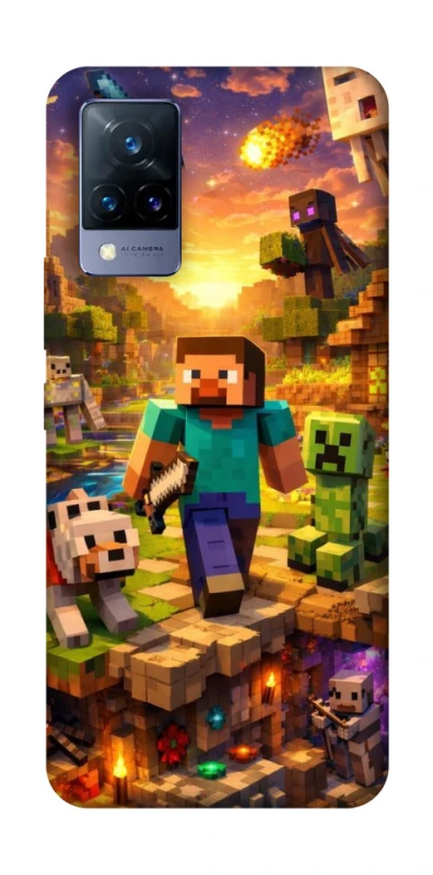 Чохол на Vivo V21 Minecraft v6 фото 1 з 1