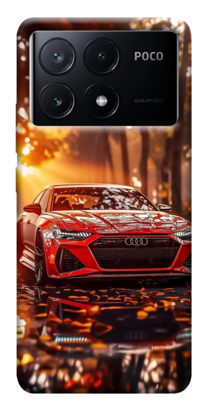 Чехол на Xiaomi Poco X6 Audi at sunset фото 1 из 1