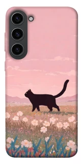 Чехол на Samsung Galaxy S23 cat on a field фото 1 из 1