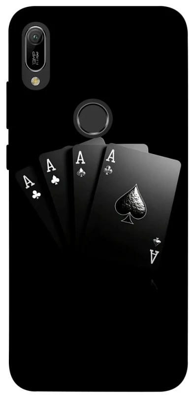 Чохол на Huawei Y6 (2019) Black Cards фото 1 з 1