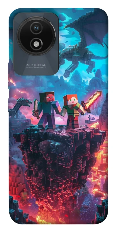 Чохол на Vivo Y02 Minecraft v3 фото 1 з 1