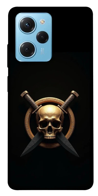 Чохол на Xiaomi Poco X5 Pro 5G Golden Skull фото 1 з 1