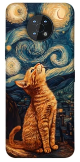 Чохол на Nokia G50 van gogh cat фото 1 з 1