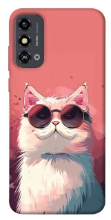 Чохол на ZTE Blade A53 Сat with glasses фото 1 з 1