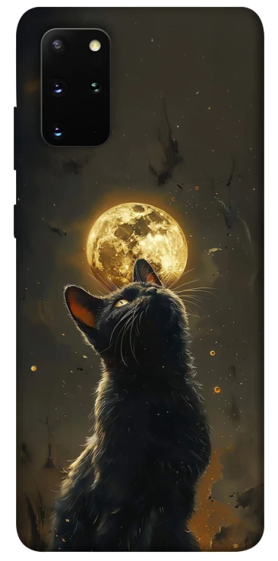 Чохол на Samsung Galaxy S20+ Кіт під місяцем v2 фото 1 з 1