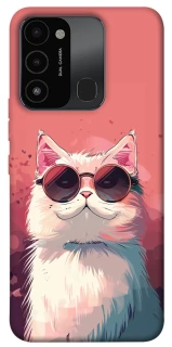 Чохол на TECNO Spark 8C Сat with glasses фото 1 з 1