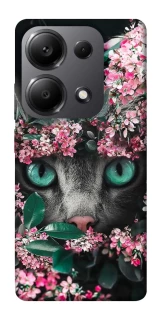 Чехол на Xiaomi Redmi Note 13 Pro 5G Кот в цветах фото 1 из 1