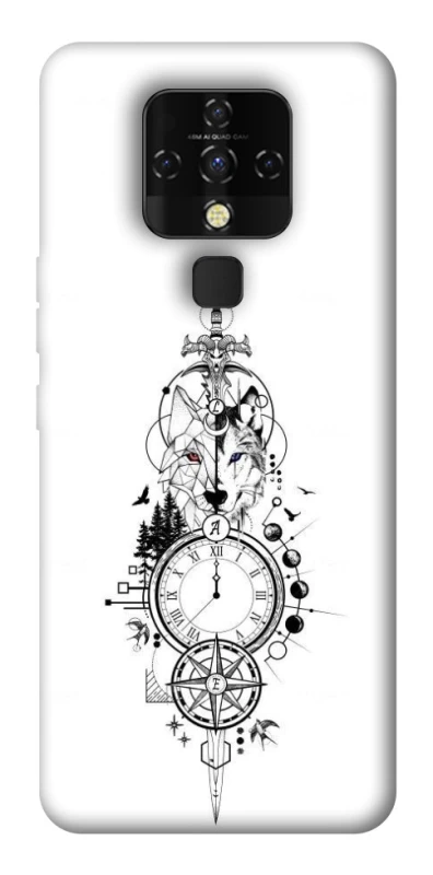Чехол на TECNO Camon 16 SE Tattoo ver.8 фото 1 из 1